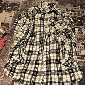 Stradivarius Monochrome Plaid Shirt